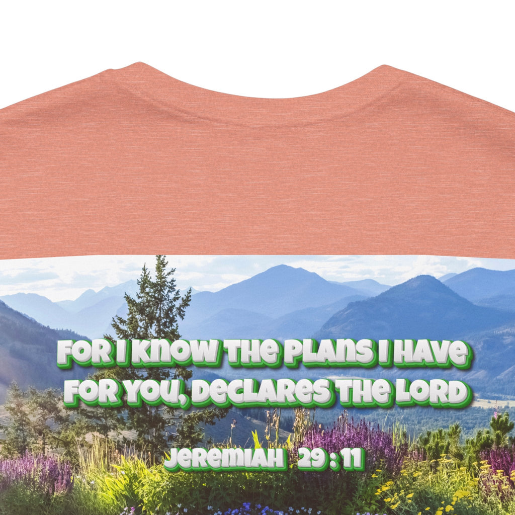 Bible Verse Unisex Tee - Jeremiah 29 : 11 Printify