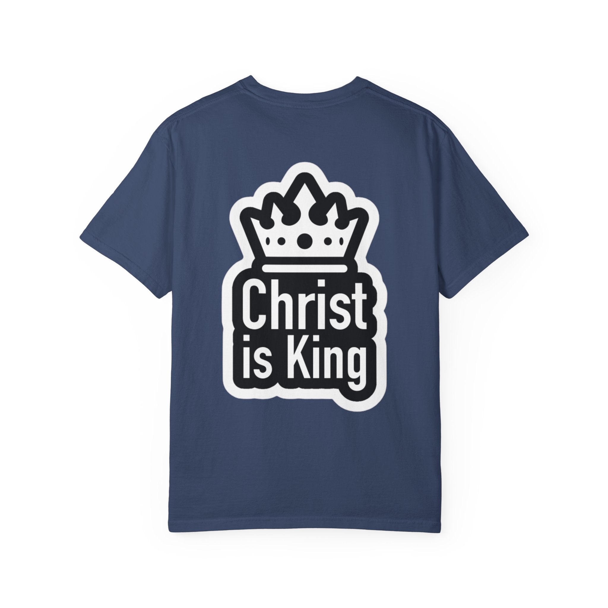 Christ is King T-Shirt – Bold Crown & Cross Christian Tee for Unashamed Faith Printify