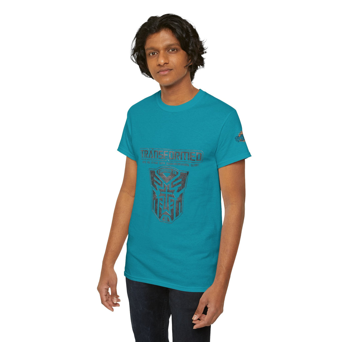 Transformer Logo Christian T-shirt | 2 Corinthians 3:18 Bible Verse T-shirt Printify