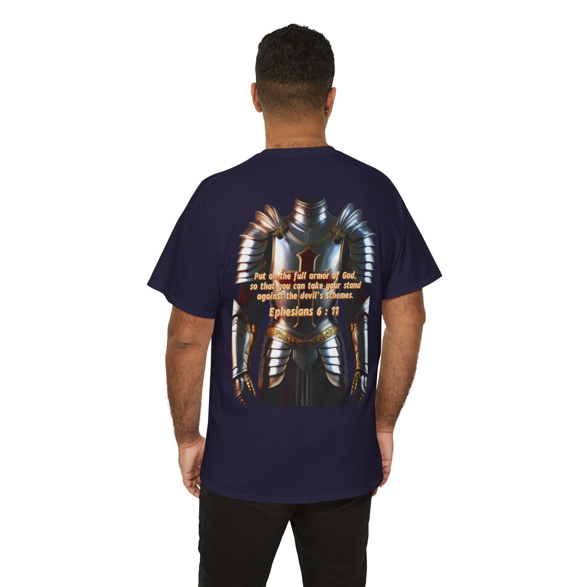 Religious Graphic Armor Of God Design - Unisex Heavy Cotton Tee Printify