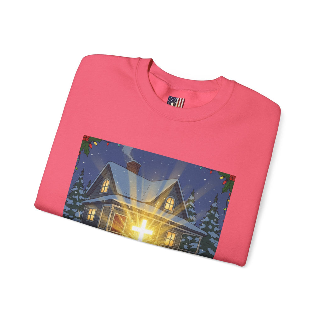 A Major Award This Christmas Sweatshirt – Fragile Leg Lamp Parody Cross Unboxing Christian Sweatshirt for Hilarious Faith & Holiday Glow Printify