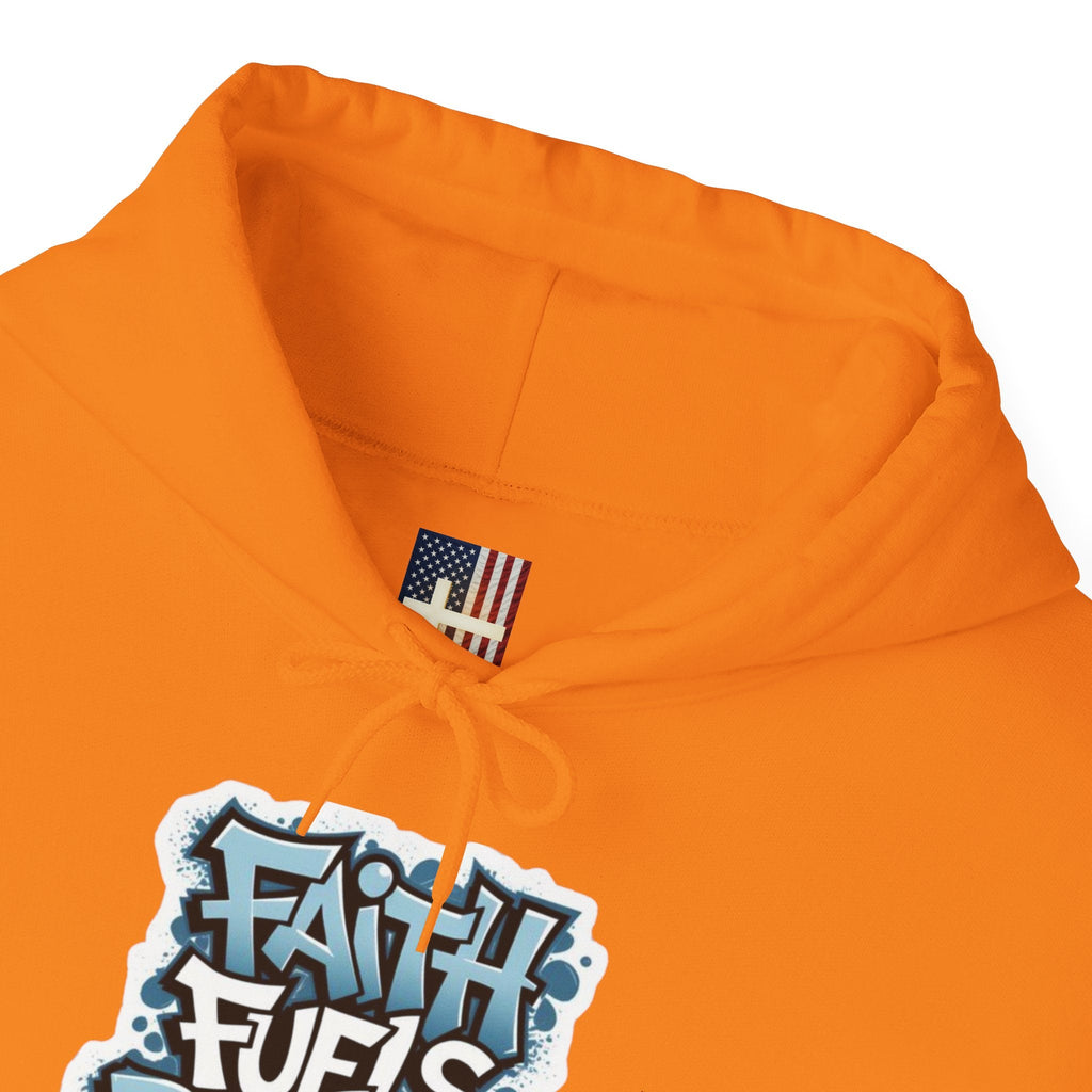 Faith Fuels Purpose Hoodie – Inspirational Christian Sweatshirt for Divine Drive & Unstoppable Belief Printify