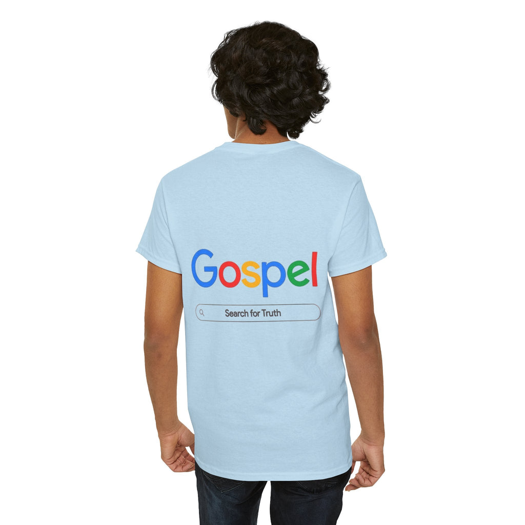 Gospel Graphic Tee — "Gospel" Colorful Logo Christian T-Shirt Printify