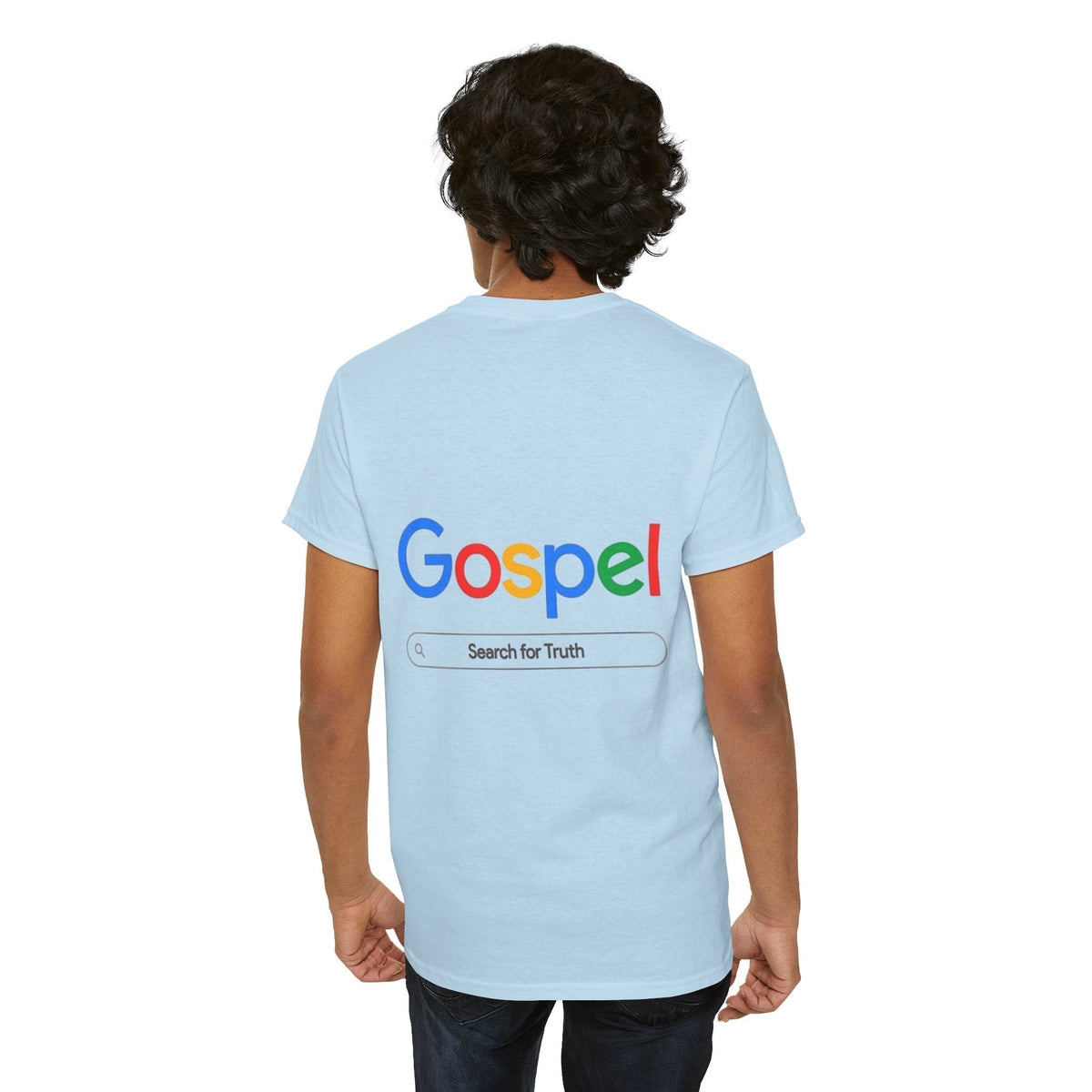 Gospel Graphic Tee — "Gospel" Colorful Logo Christian T-Shirt Printify