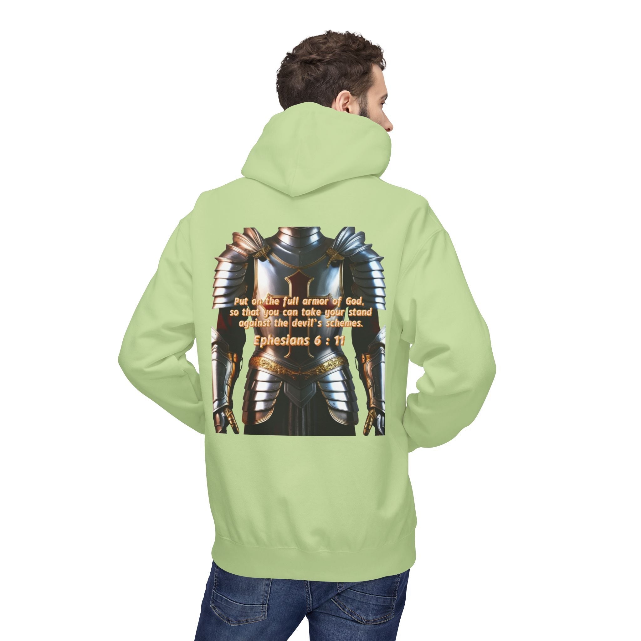 Hoodie - Ephesians 6:11 Bible Verse Religious Design Printify