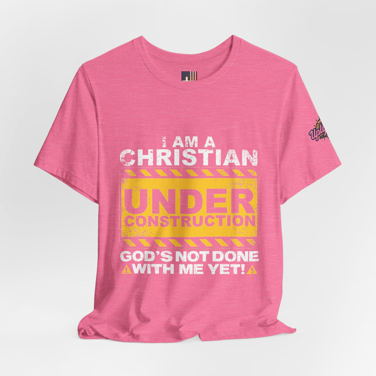 Christian Under Construction T-shirt | God Is Not Done With Me Yet T-shirt Printify