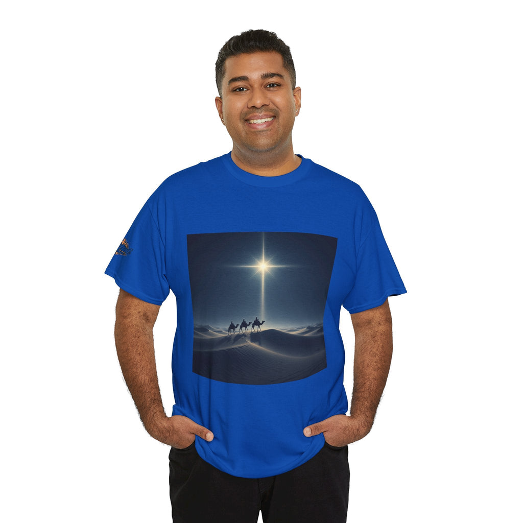3 Wise Men T-shirt – Magi Camels Nativity Journey Christian Christmas T-shirt for Epiphany Faith & Holy Night Printify