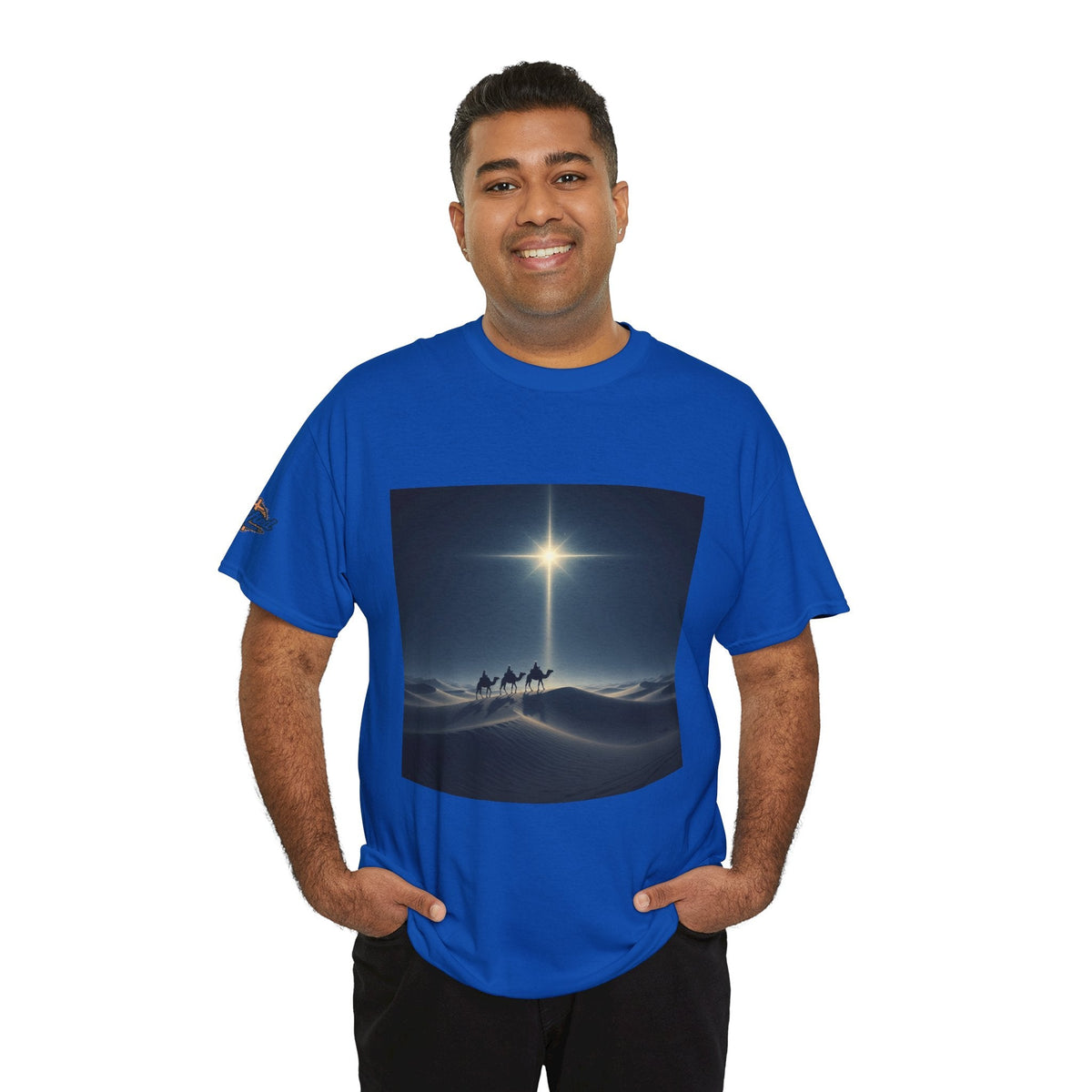 3 Wise Men T-shirt – Magi Camels Nativity Journey Christian Christmas T-shirt for Epiphany Faith & Holy Night Printify