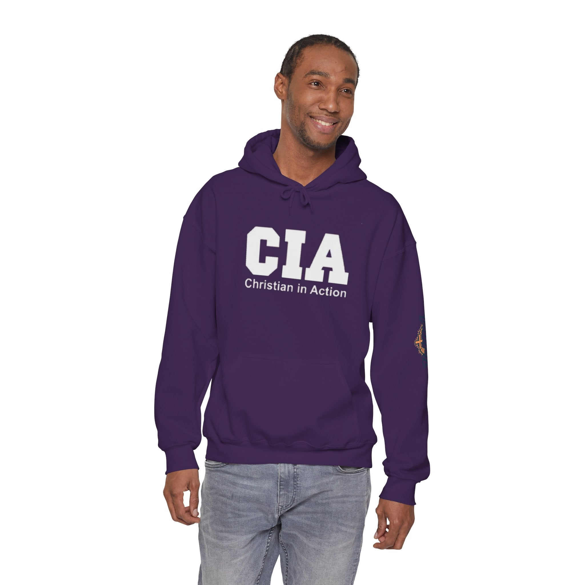 CIA Christian in Action Hoodie - Funny Faith Parody Hoodie - Mission Ready Apparel Printify