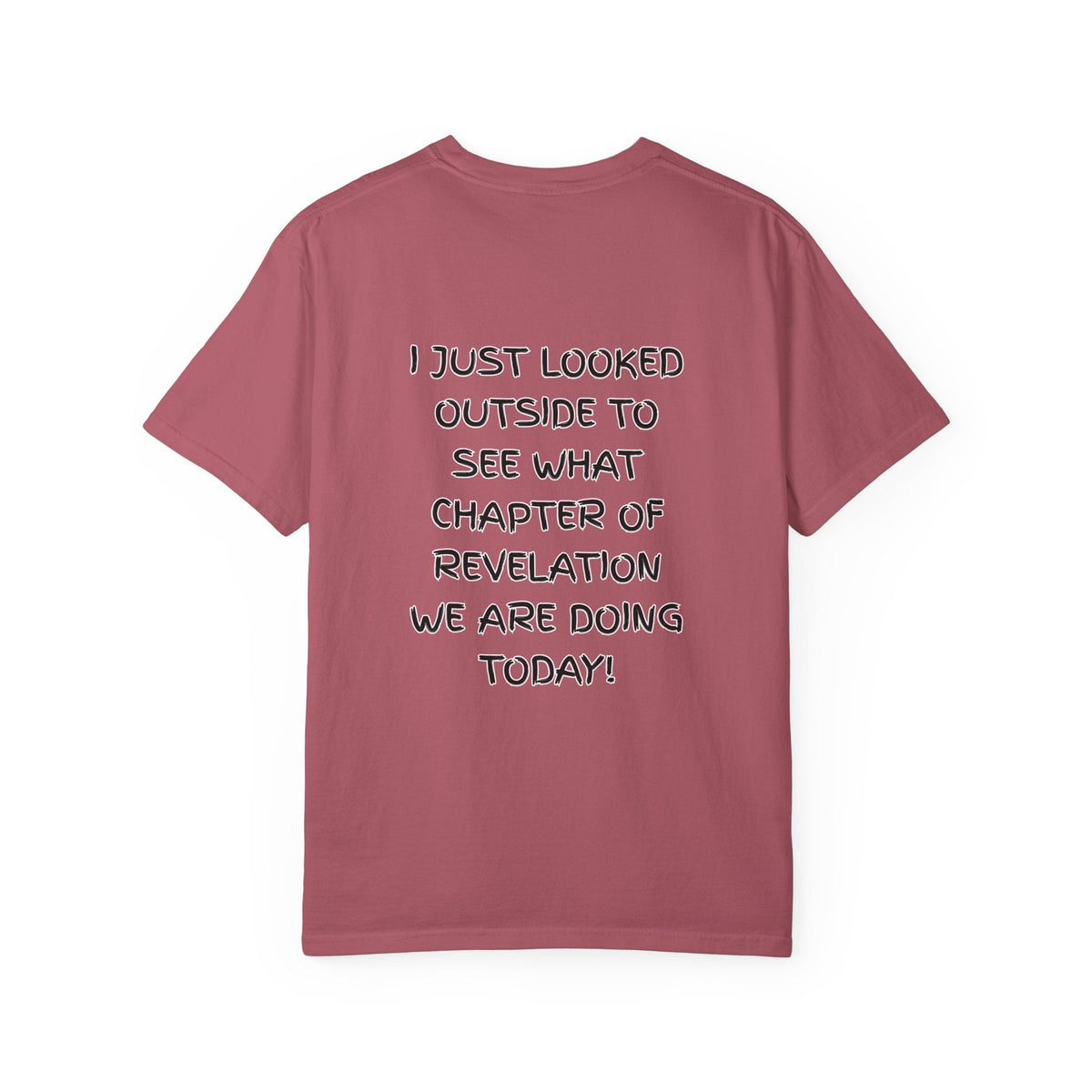 What Chapter of Revelation T-shirt – I Looked Outside My Window Christian T-shirt for End Times Humor & Faith Printify