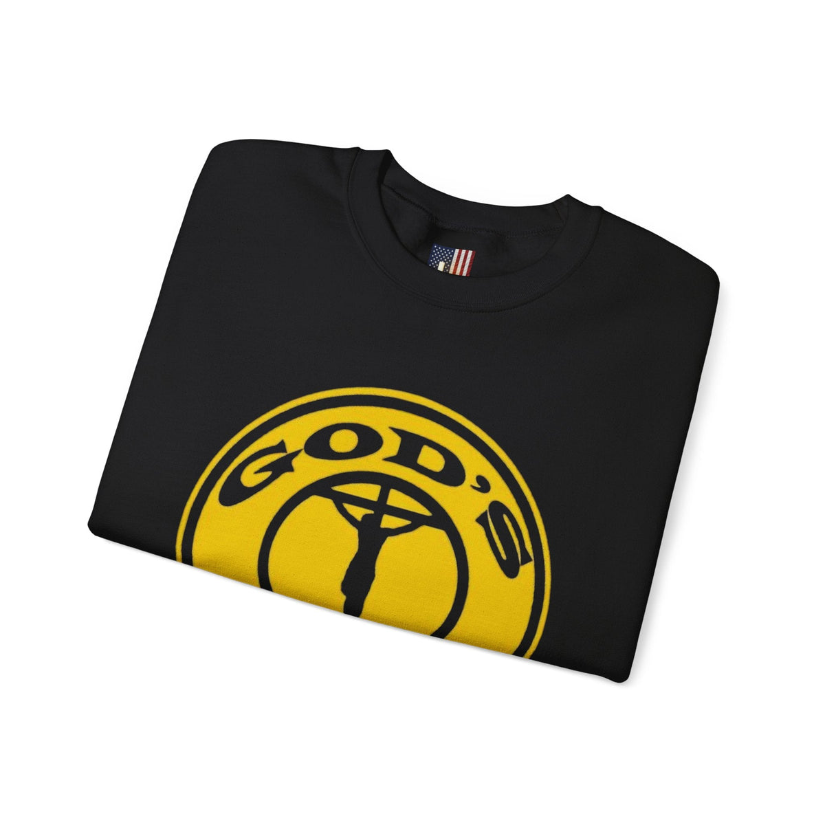 God's Gym Sweatshirt — "Let Him Lift Your Weights" Christian Fitness Sweatshirt Printify