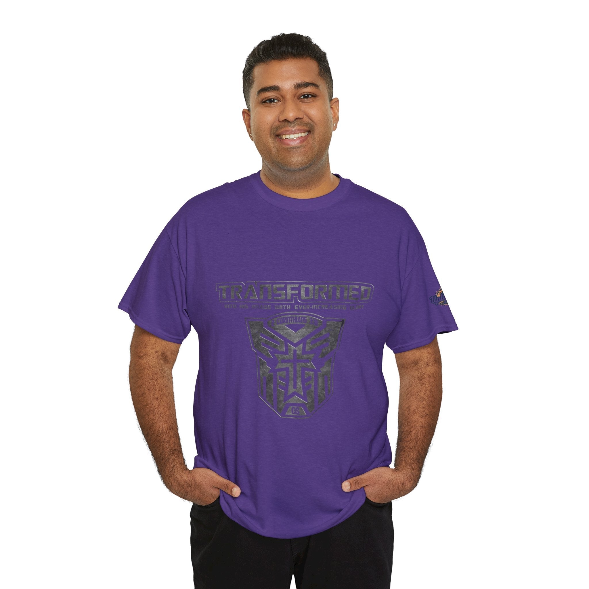Transformer Logo Christian T-shirt | 2 Corinthians 3:18 Bible Verse T-shirt Printify