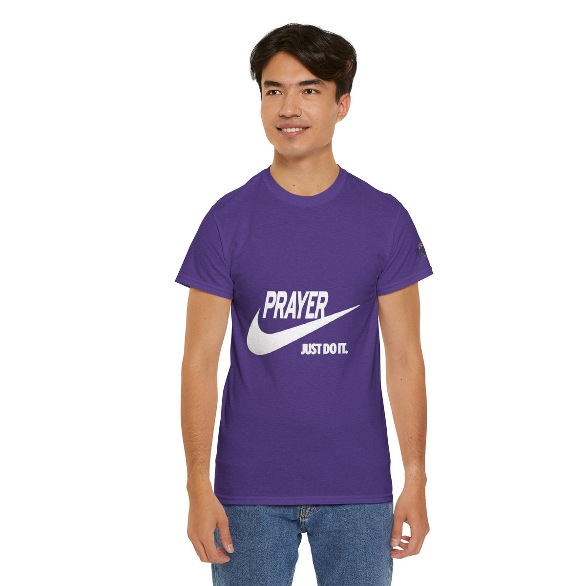 Prayer Just Do It T-shirt - Funny Christian Nike Parody T-shirt - Faith Gear Printify