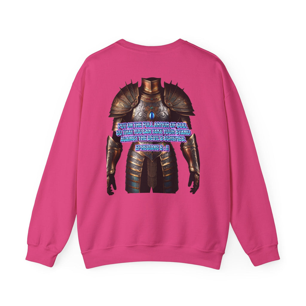 Religious Graphic Armor Of God Design - Unisex Heavy Blend™ Crewneck Sweatshirt Printify