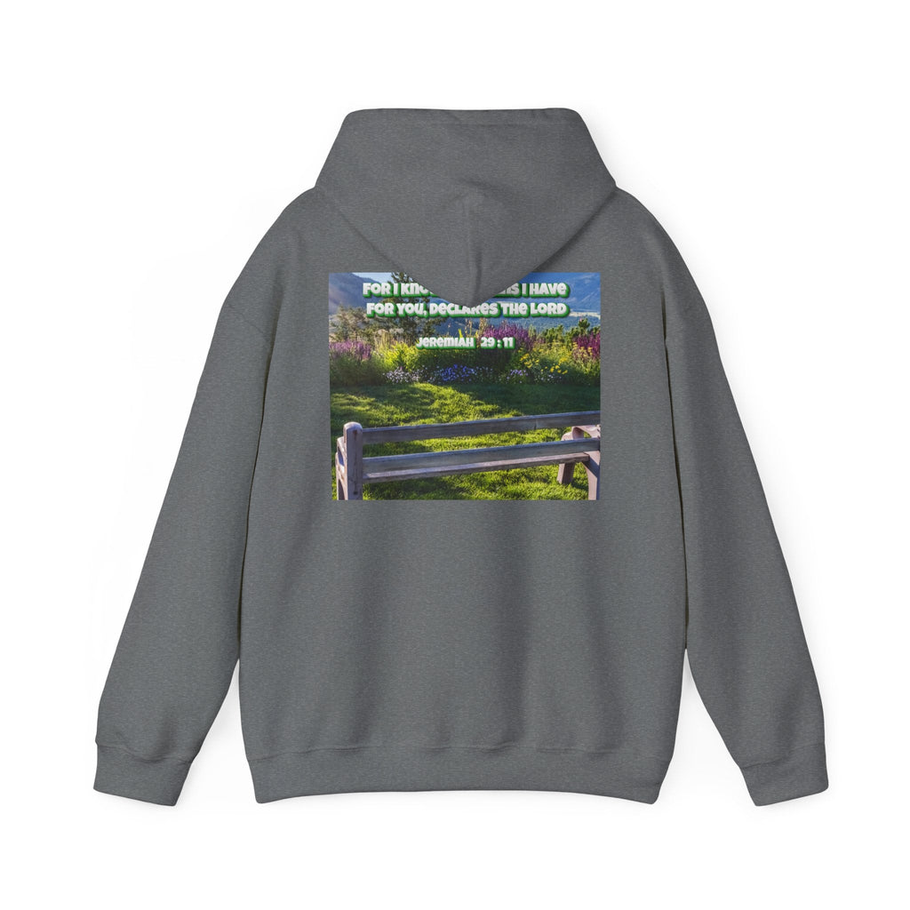 Bible Verse Unisex Heavy Blend™ Hooded Sweatshirt - Jeremiah 29 : 11 Printify
