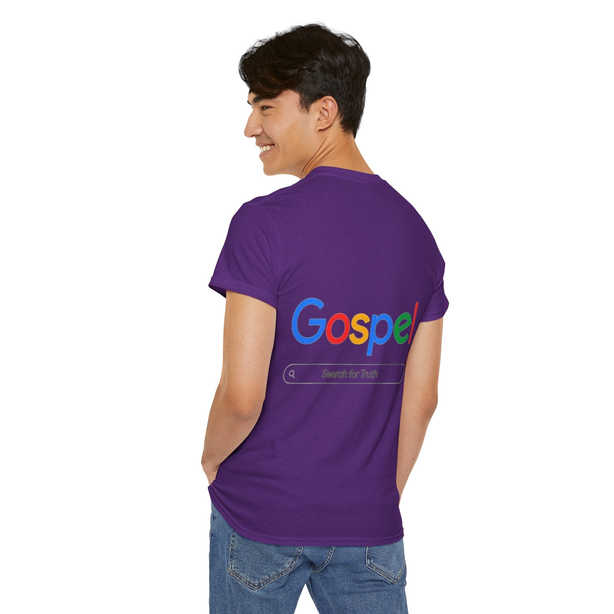Gospel Graphic Tee — "Gospel" Colorful Logo Christian T-Shirt Printify