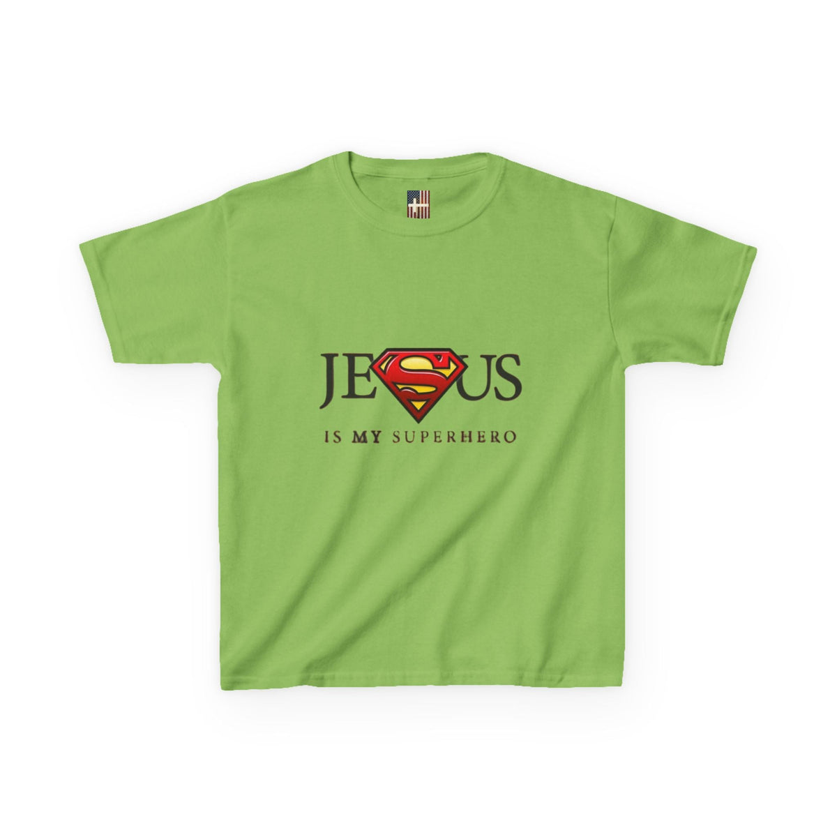 Jesus Is My Superhero T-Shirt — Faith-Based Superman-Inspired Tee Printify