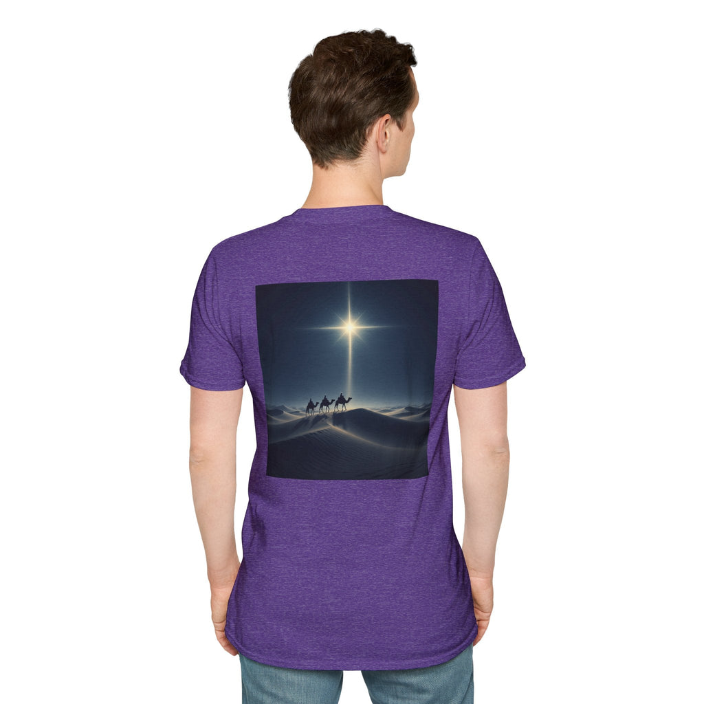 3 Wise Men T-shirt – Magi Camels Nativity Journey Christian Christmas T-shirt for Epiphany Faith & Holy Night Printify