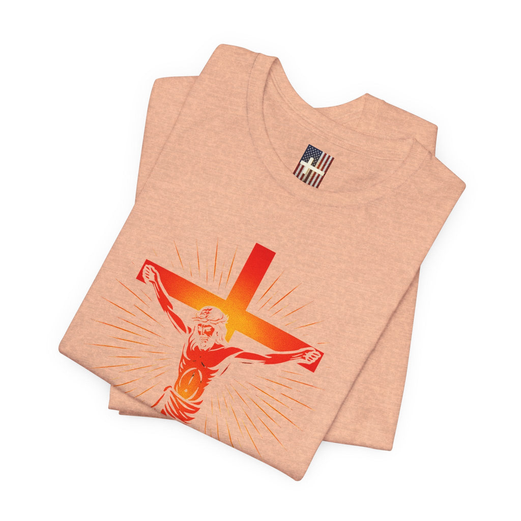 Unashamed T-shirt – Romans 1:16 Crucifixion Christian t-shirt for Bold Unwavering Faith Printify