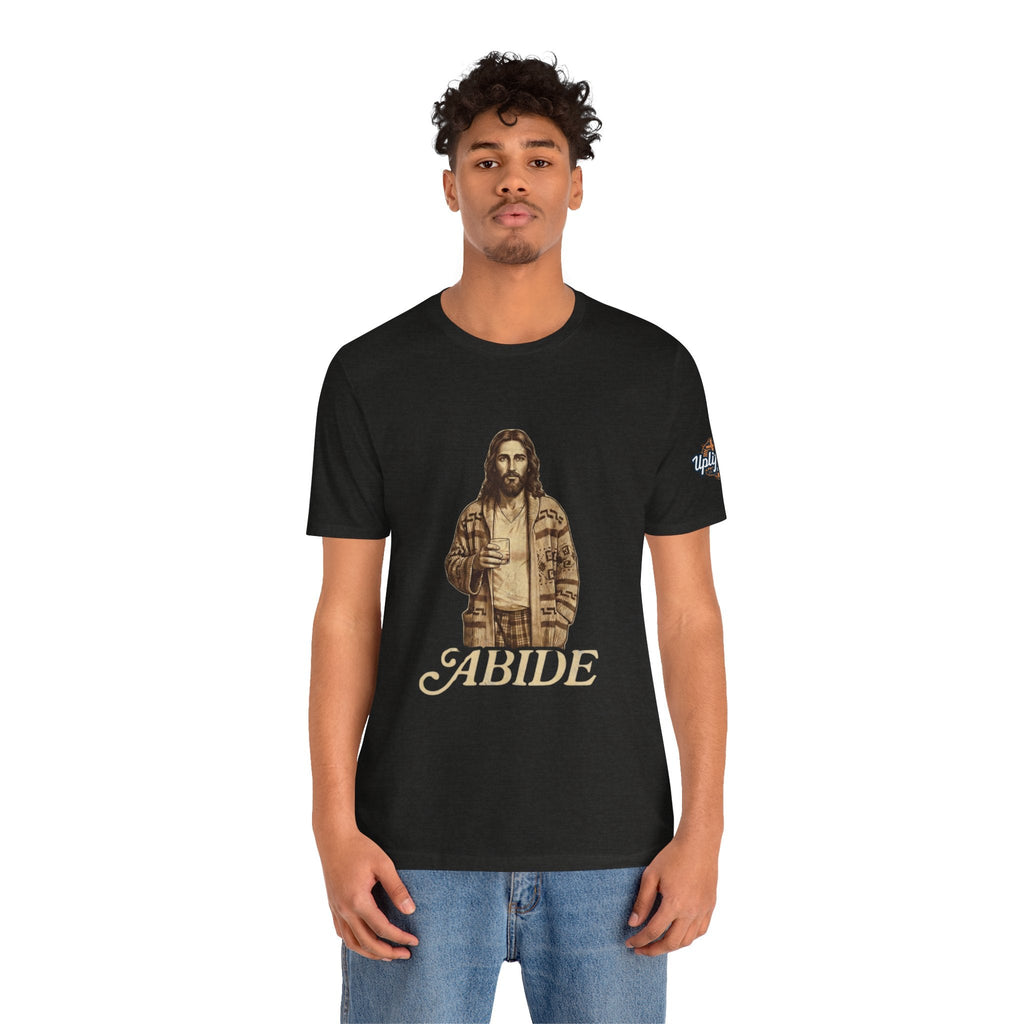 Abide Vintage Jesus Tee — "The Dude" Graphic Christian T-Shirt Printify