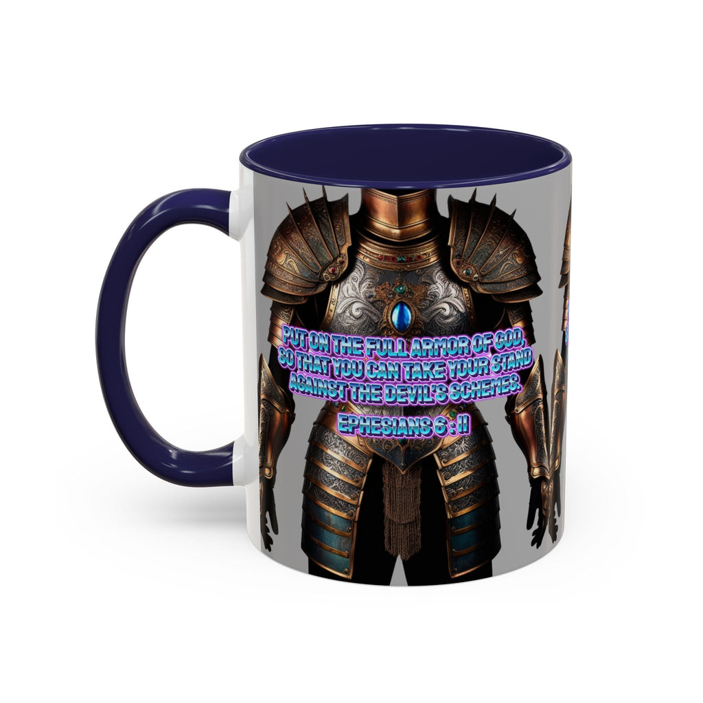 Religious Graphic Armor Of God Design - Accent Coffee Mug (11, 15oz) Printify