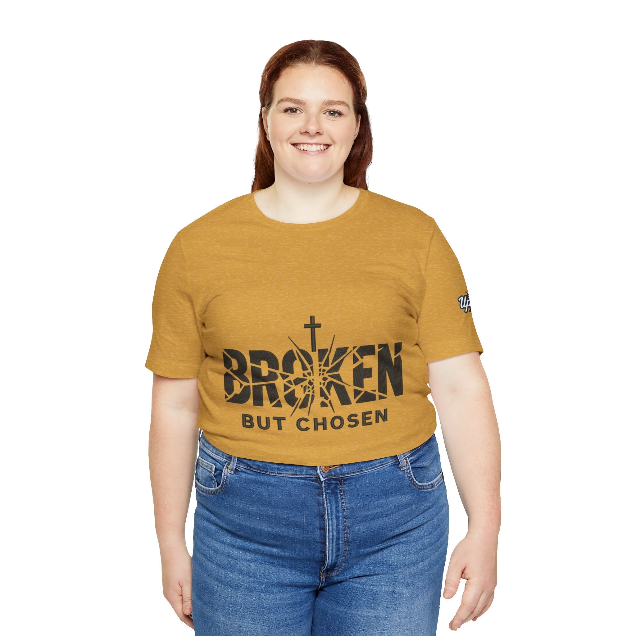 Broken But Chosen T-Shirt — Inspirational Faith Graphic Tee Printify