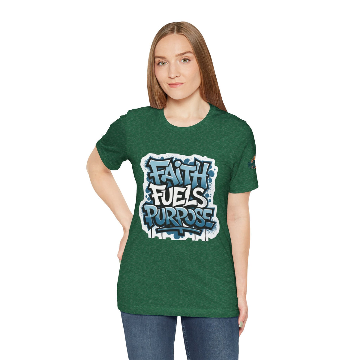 Faith Fuels Purpose T-shirt – Inspirational Christian T-shirt for Divine Drive & Unstoppable Belief Printify