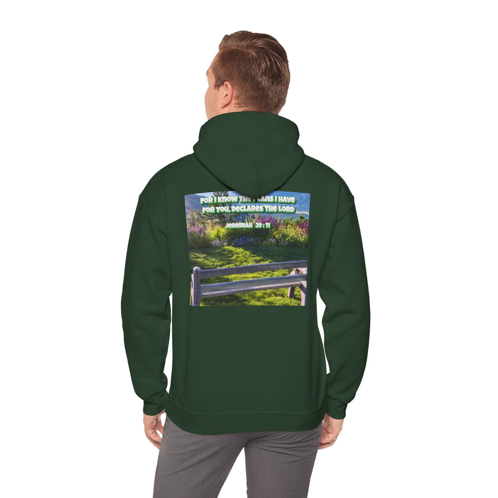 Bible Verse Unisex Heavy Blend™ Hooded Sweatshirt - Jeremiah 29 : 11 Printify