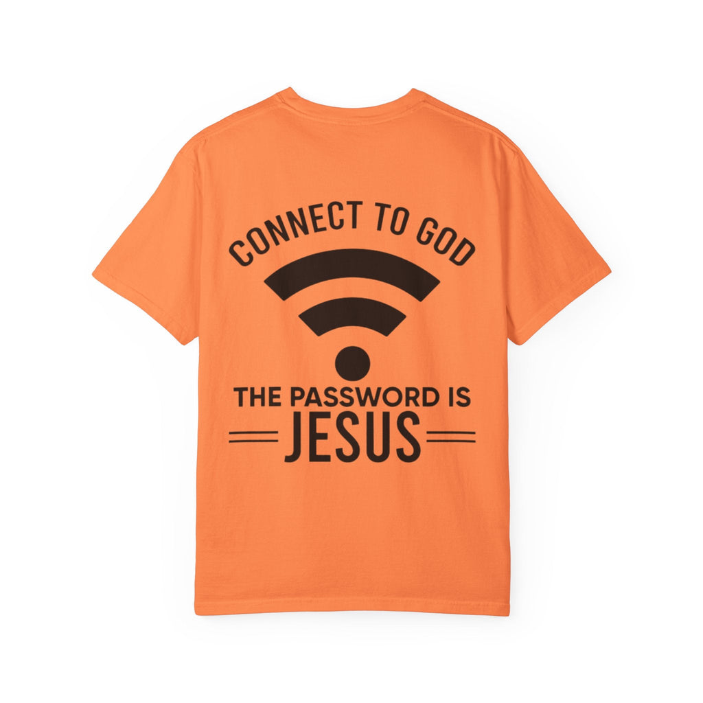 Connect to God T-shirt - WIFI Password is Jesus - Funny Christian Faith T-shirt Printify