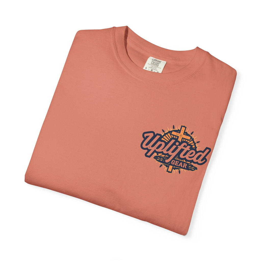 Faith Over Fear T-shirt – Graffiti Wall Christian T-shirt for Bold 2 Corinthians 5:7 Streetwear & Unshakable Faith Printify