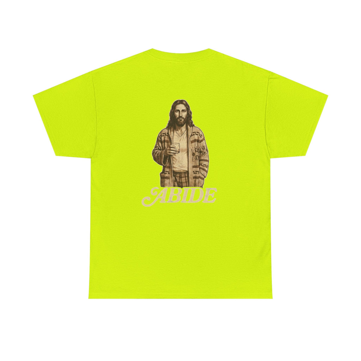 Abide Vintage Jesus Tee — "The Dude" Graphic Christian T-Shirt Printify