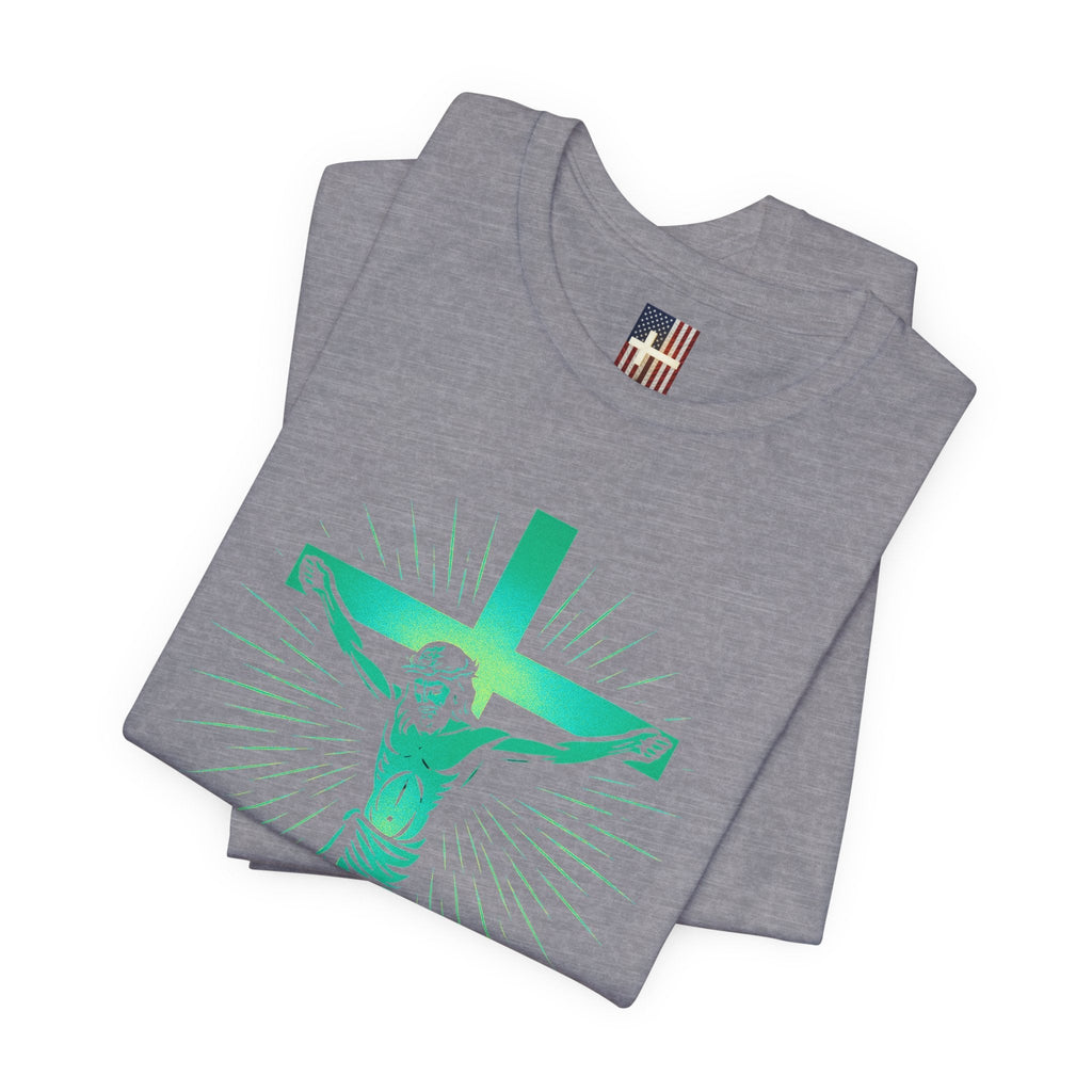 Unashamed T-shirt – Romans 1:16 Crucifixion Christian t-shirt for Bold Unwavering Faith Printify