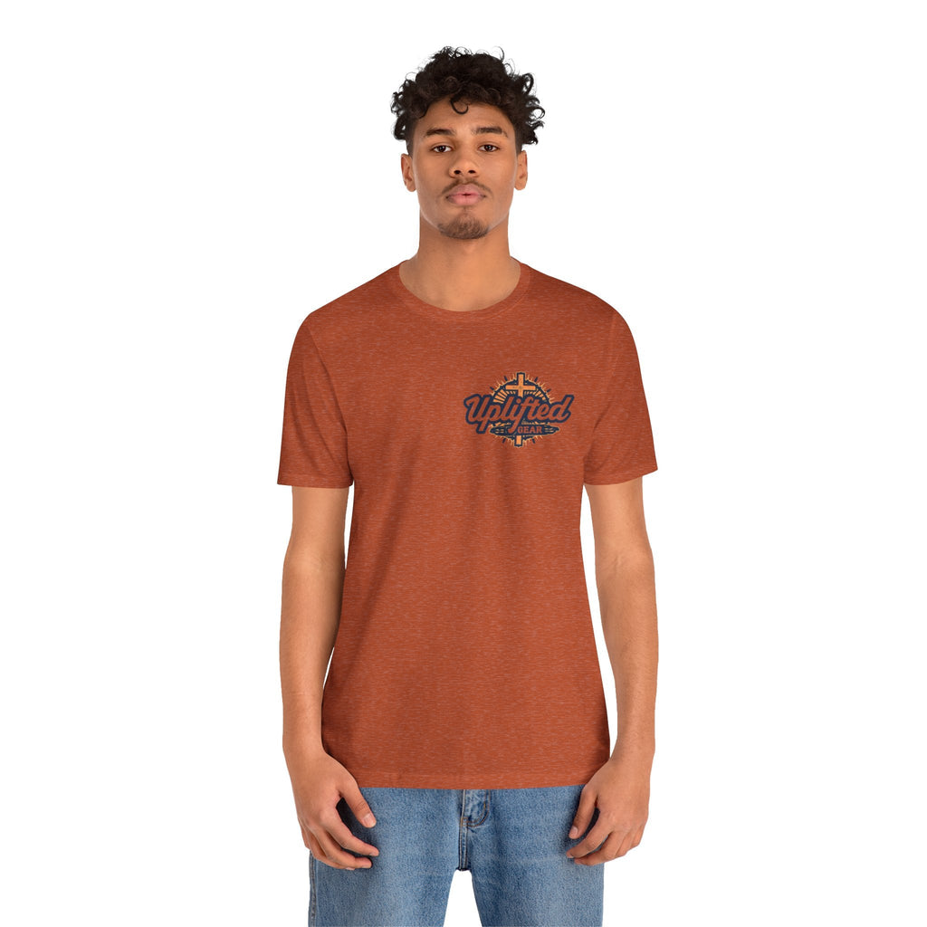Religious Graphic Tee with Armor Of God Design Unisex Jersey Short Sleeve Tee Printify