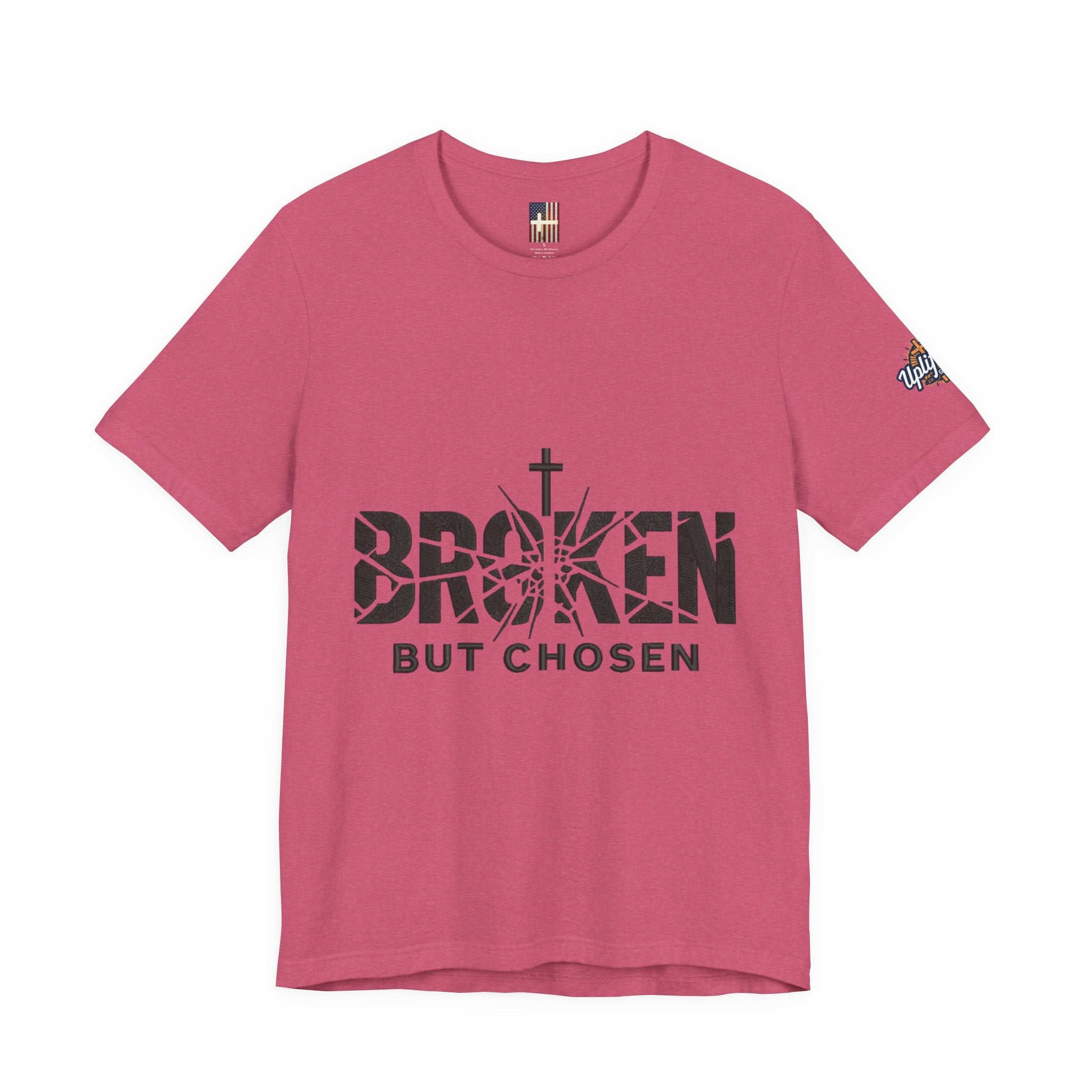 Broken But Chosen T-Shirt — Inspirational Faith Graphic Tee Printify