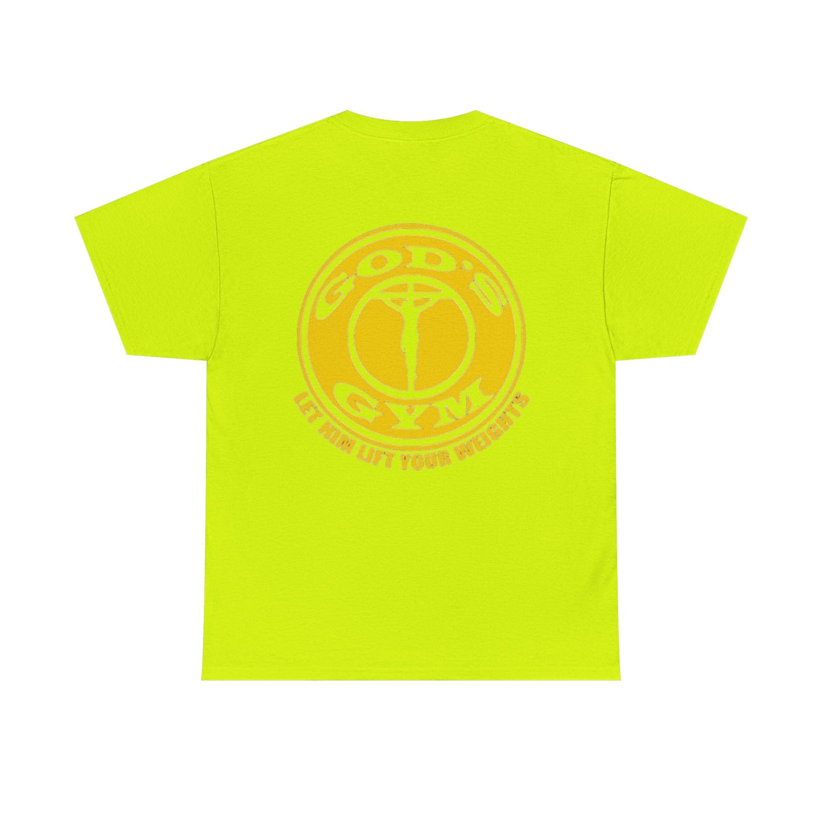 God's Gym T-Shirt — "Let Him Lift Your Weights" Christian Fitness Tee Printify