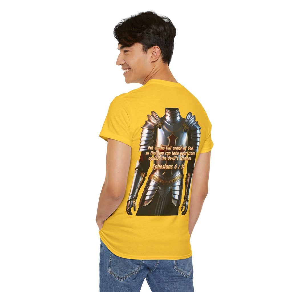 Religious Graphic Armor Of God Design - Unisex Heavy Cotton Tee Printify