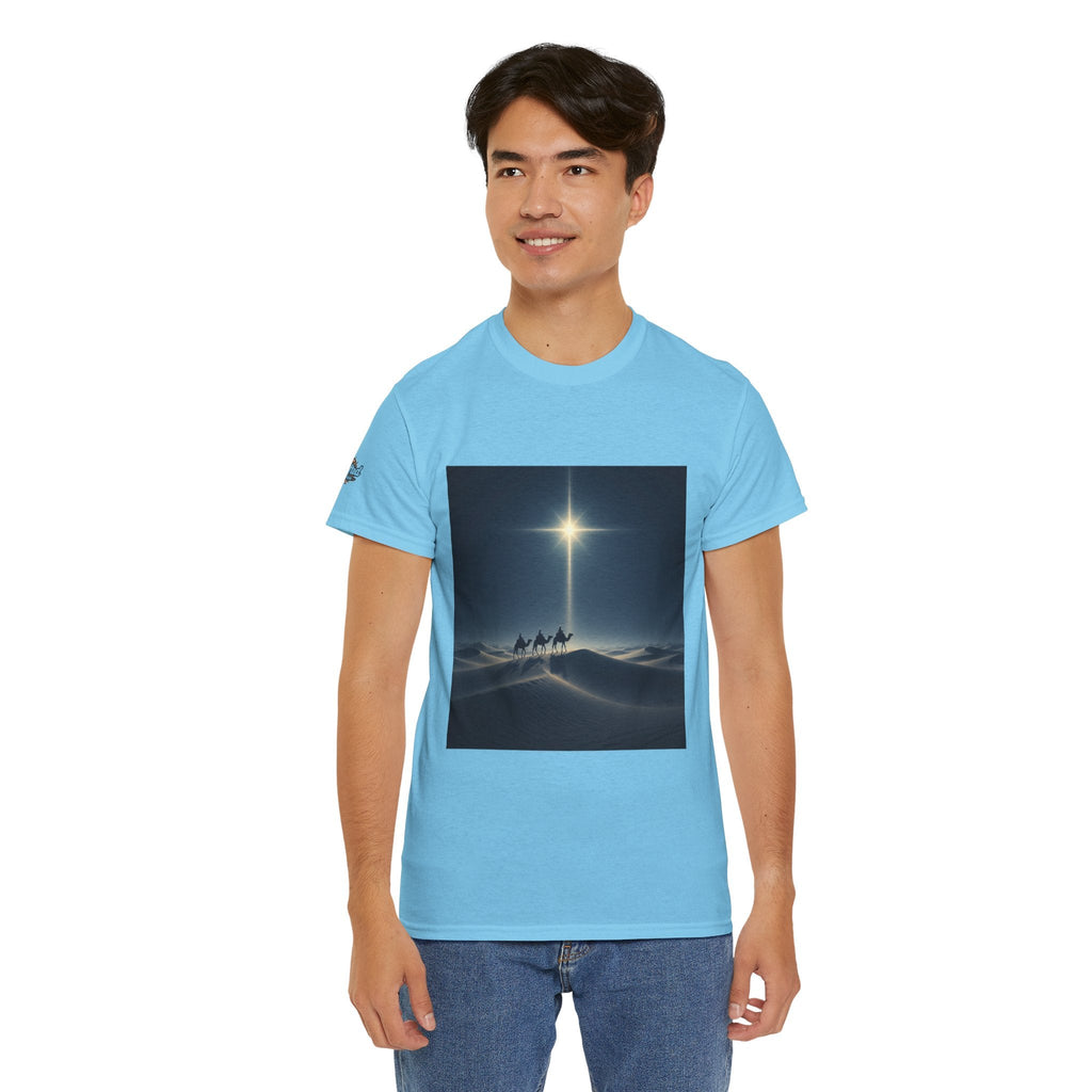 3 Wise Men T-shirt – Magi Camels Nativity Journey Christian Christmas T-shirt for Epiphany Faith & Holy Night Printify