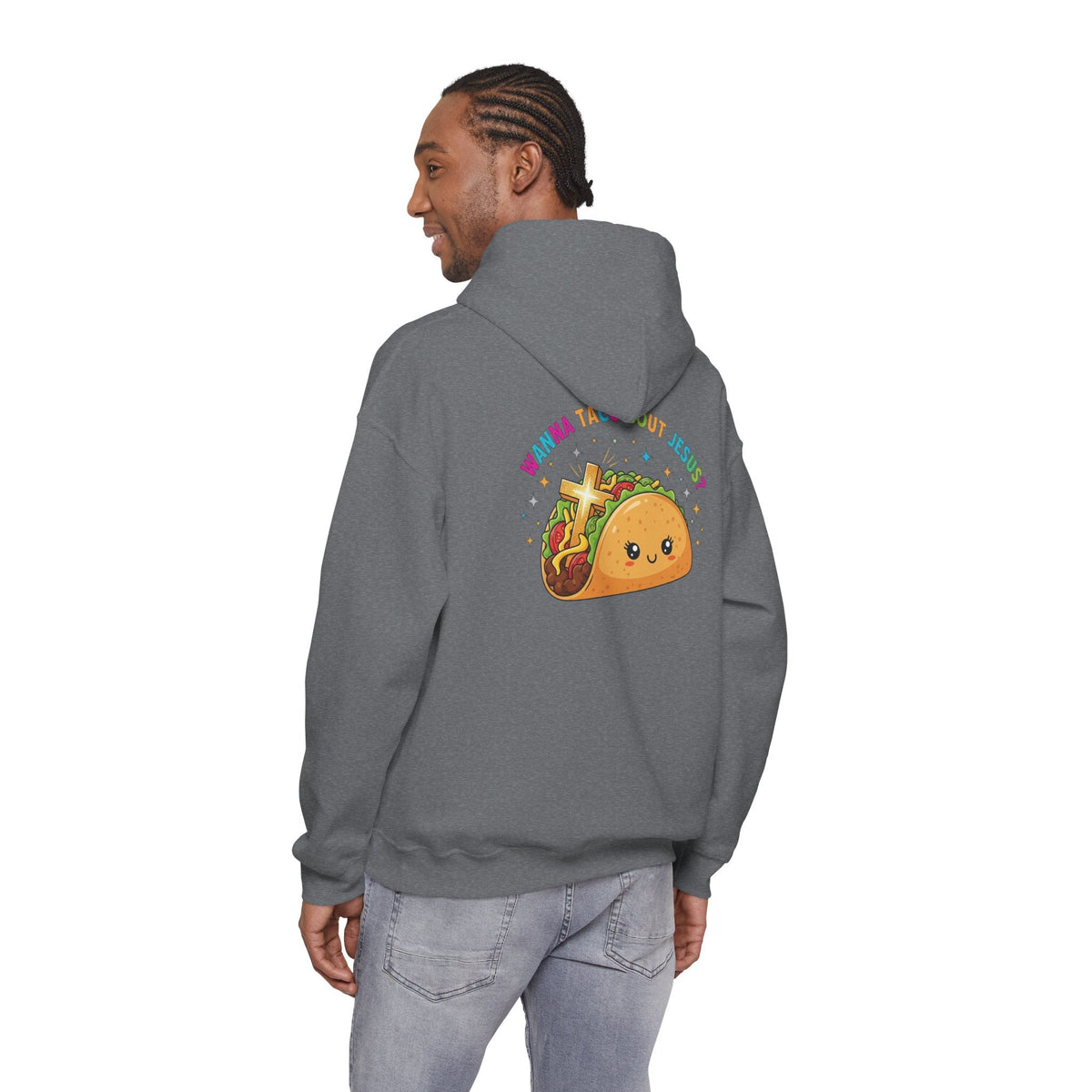 Wanna Taco 'Bout Hoodie – Cozy Christian Pun Hoodie for Faith & Fun Printify