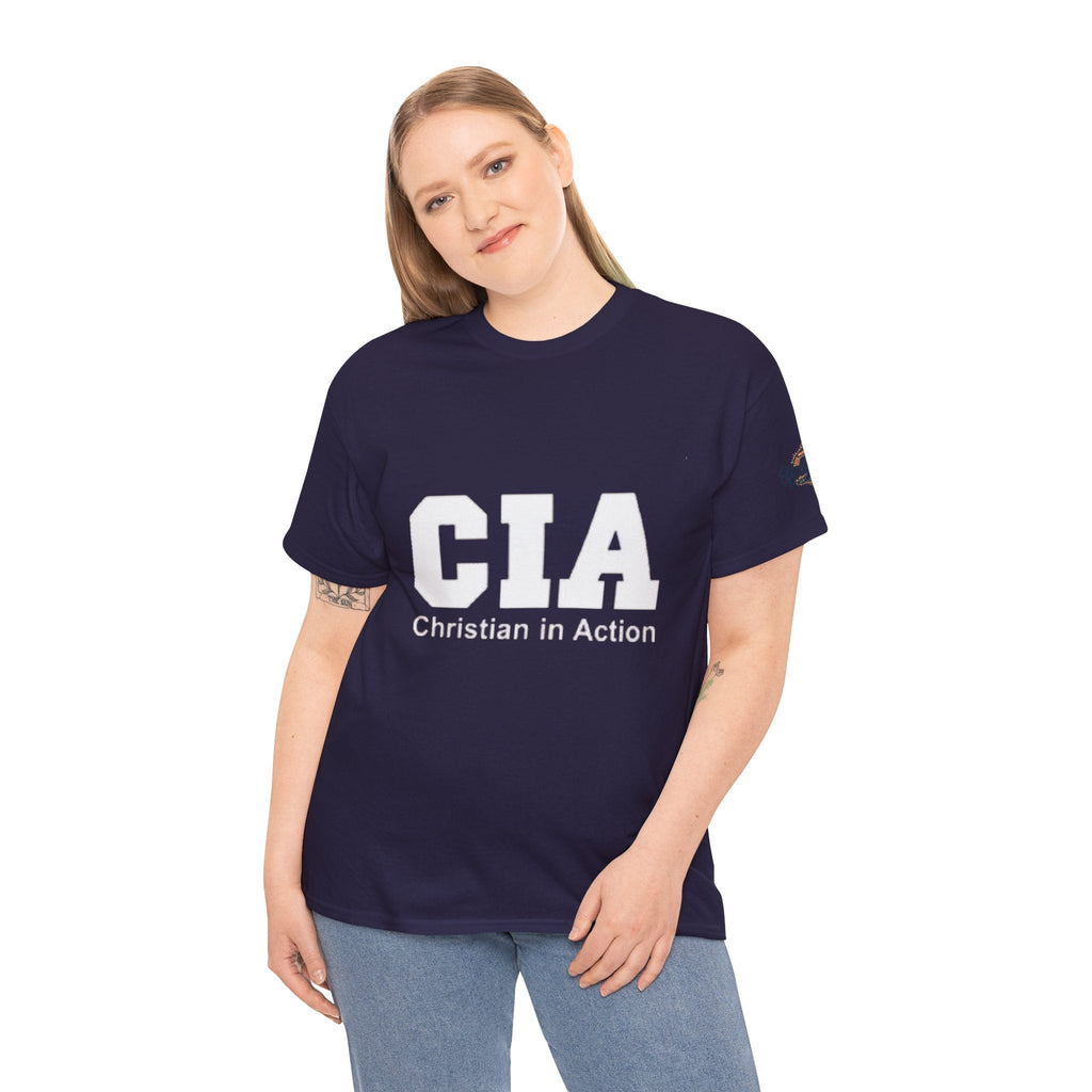 CIA Christian in Action T-shirt - Funny Faith Parody T-shirt - Mission Ready Apparel Printify