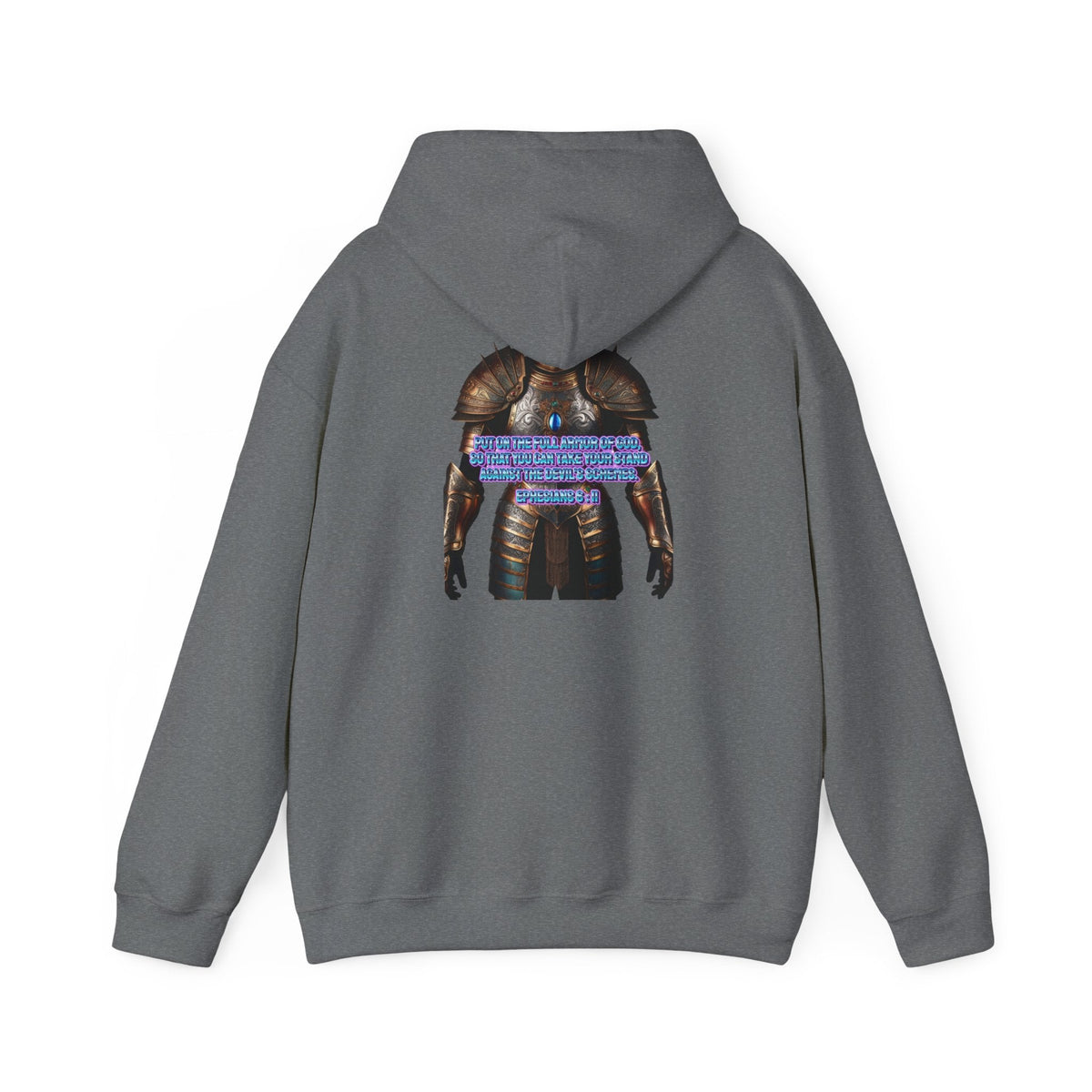 Religious Graphic Armor Of God Design - Unisex Heavy Blend™ Hooded Sweatshirt Printify