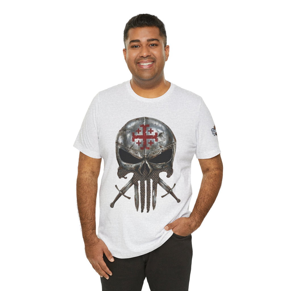 Crusader Knight Christian Skull T-shirt - Warrior Armor of God T-shirt Printify