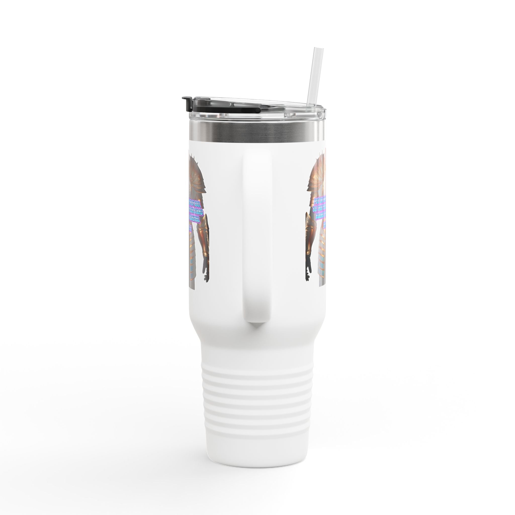 Religious Graphic Armor Of God Design - Insulated Travel Mug, 40oz Printify