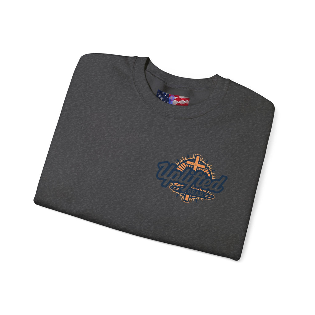 Trust in The Lord Proverbs 3:5-6 Biblical Design Crewneck Sweatshirt Printify