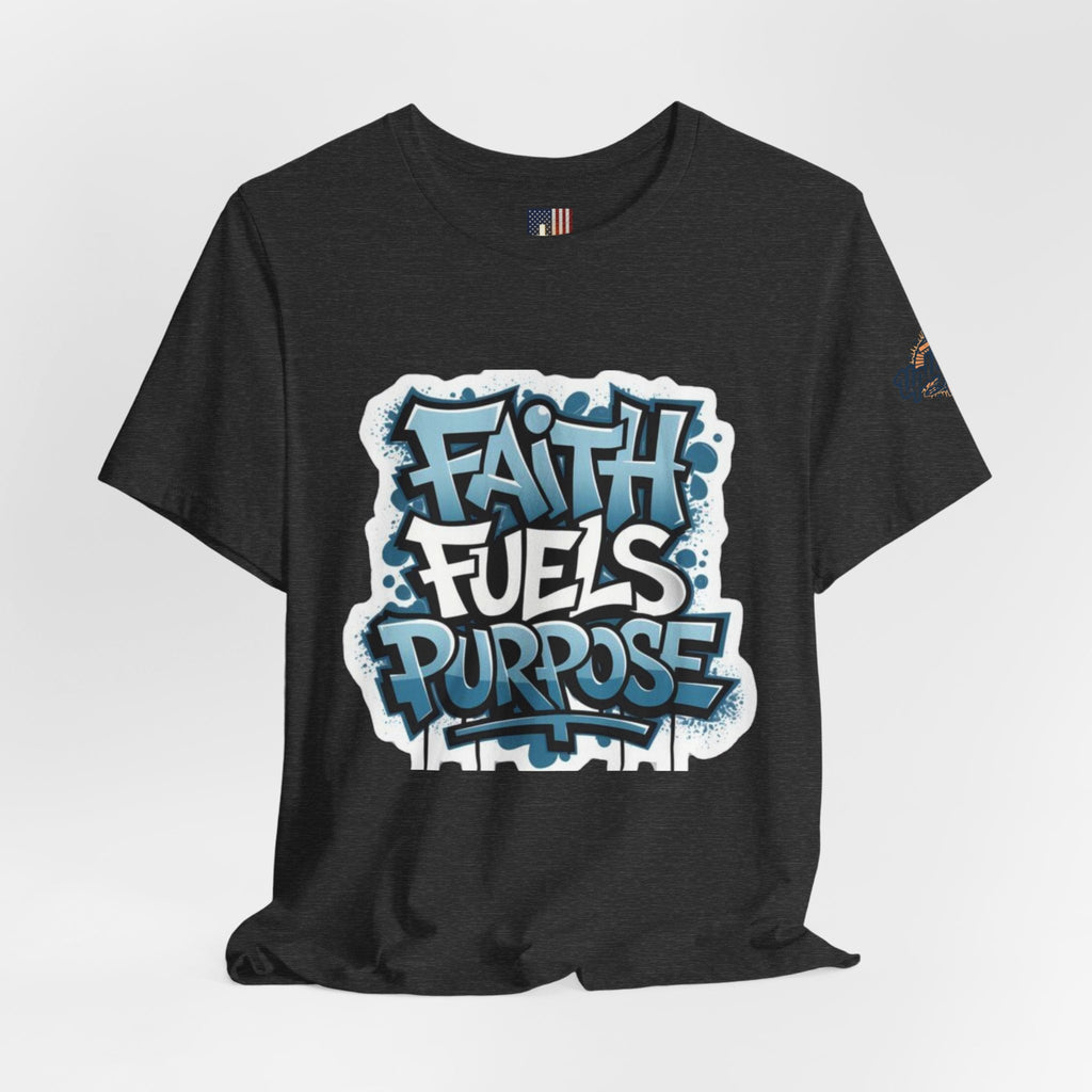 Faith Fuels Purpose T-shirt – Inspirational Christian T-shirt for Divine Drive & Unstoppable Belief Printify