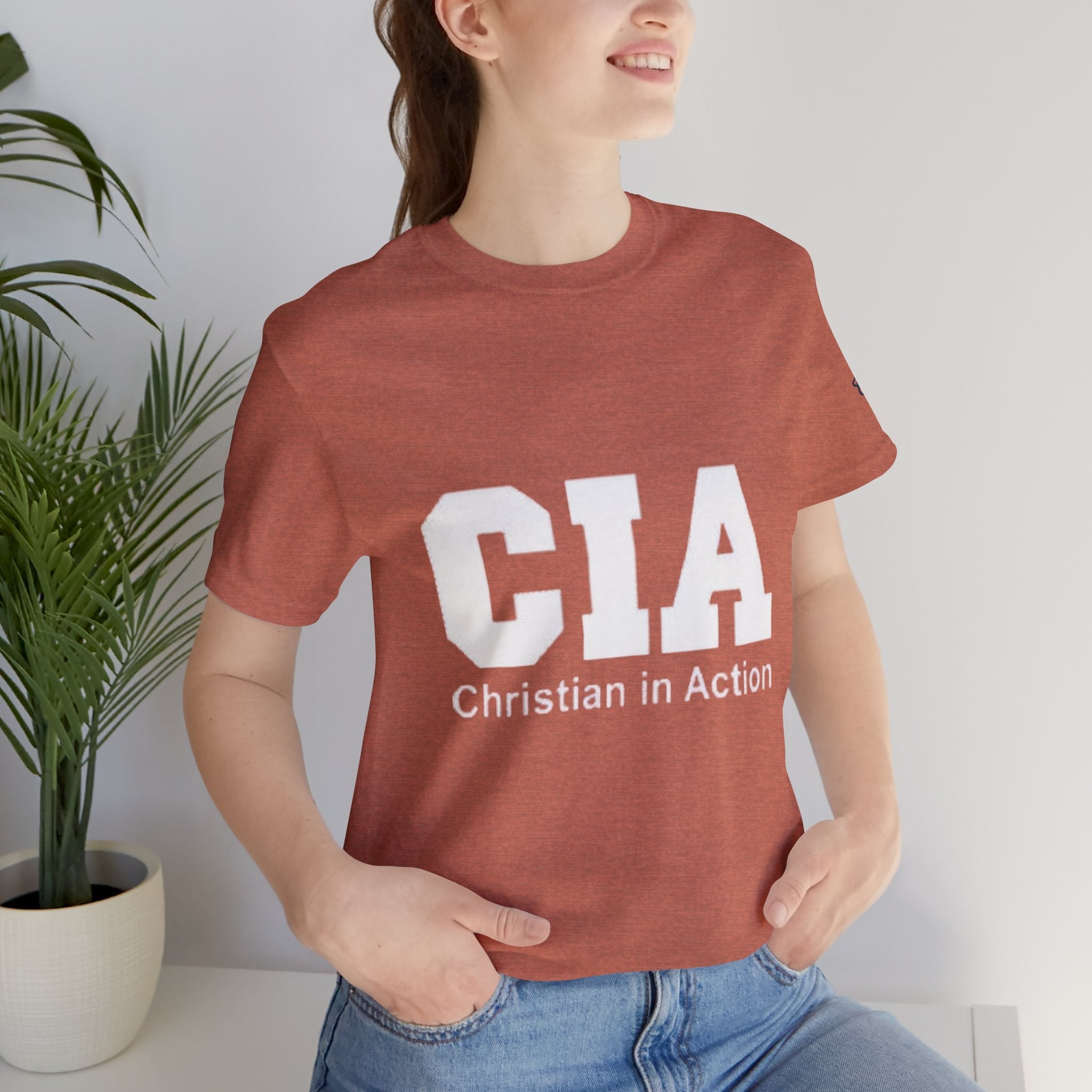 CIA Christian in Action T-shirt - Funny Faith Parody T-shirt - Mission Ready Apparel Printify