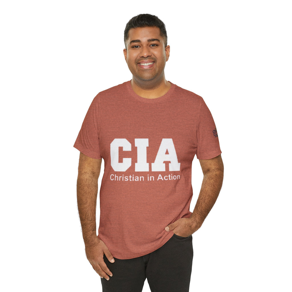 CIA Christian in Action T-shirt - Funny Faith Parody T-shirt - Mission Ready Apparel Printify