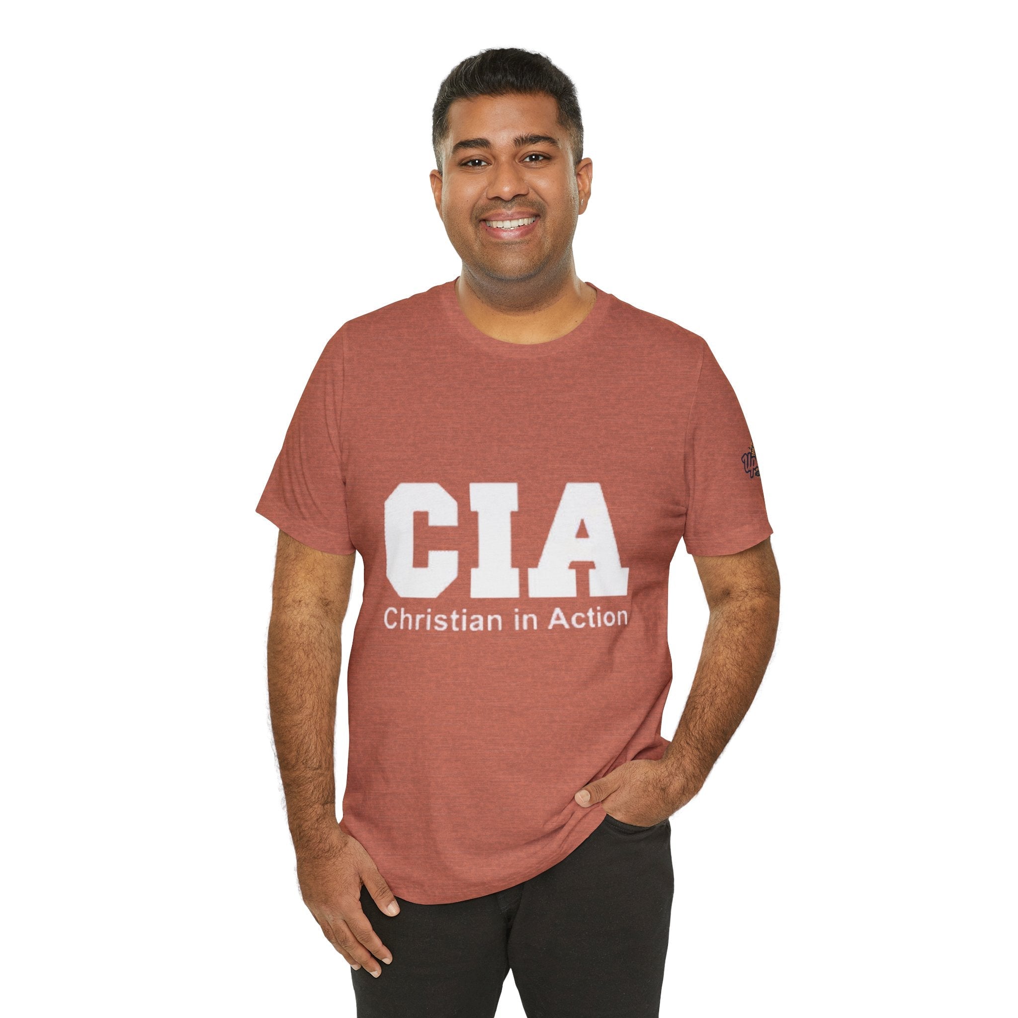 CIA Christian in Action T-shirt - Funny Faith Parody T-shirt - Mission Ready Apparel Printify