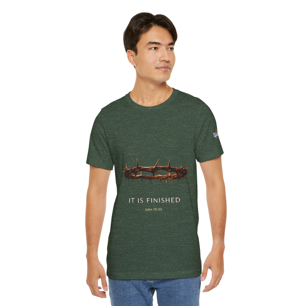 It Is Finished Crown of Thorns Tee — Christian John 19:30 Faith Shirt Printify