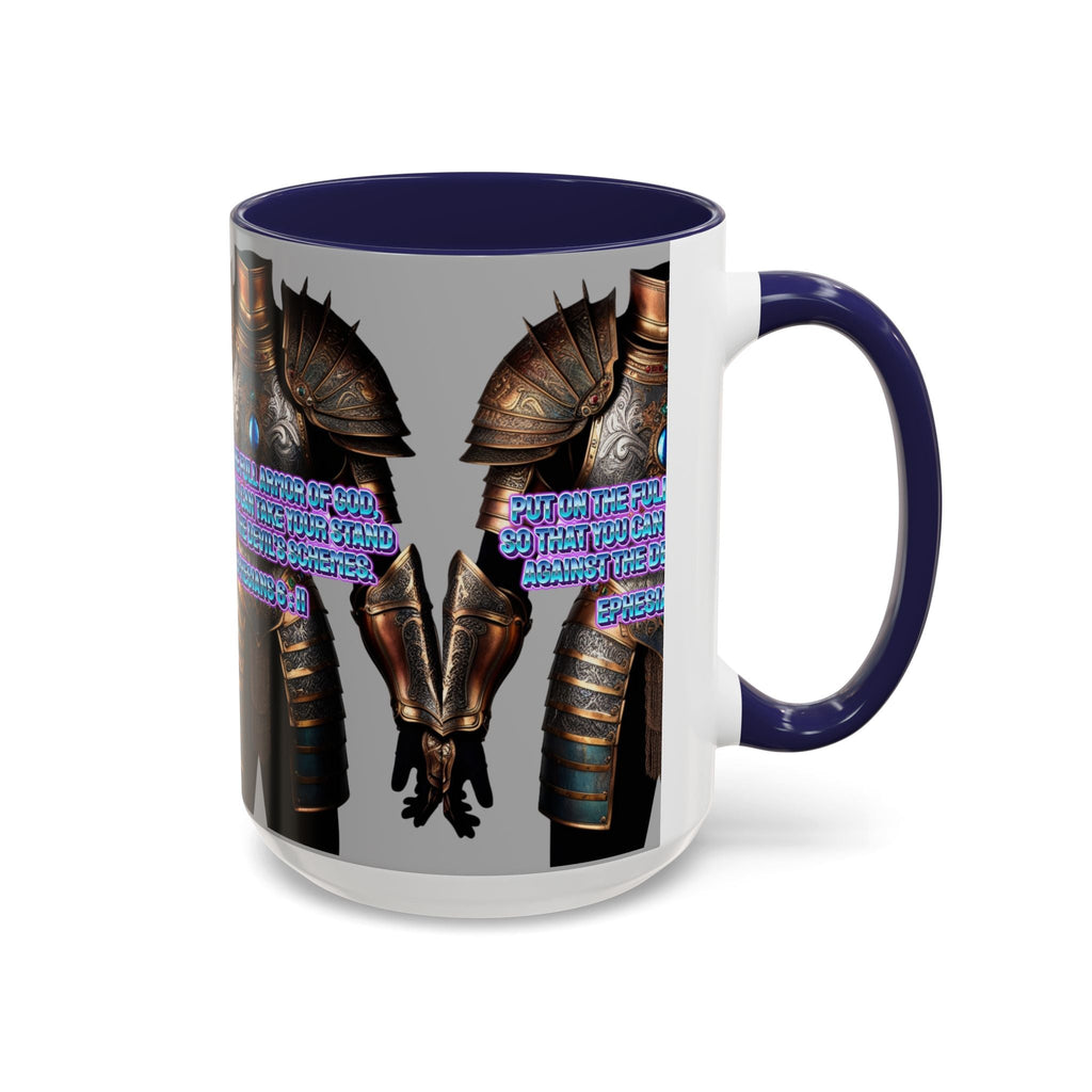 Religious Graphic Armor Of God Design - Accent Coffee Mug (11, 15oz) Printify