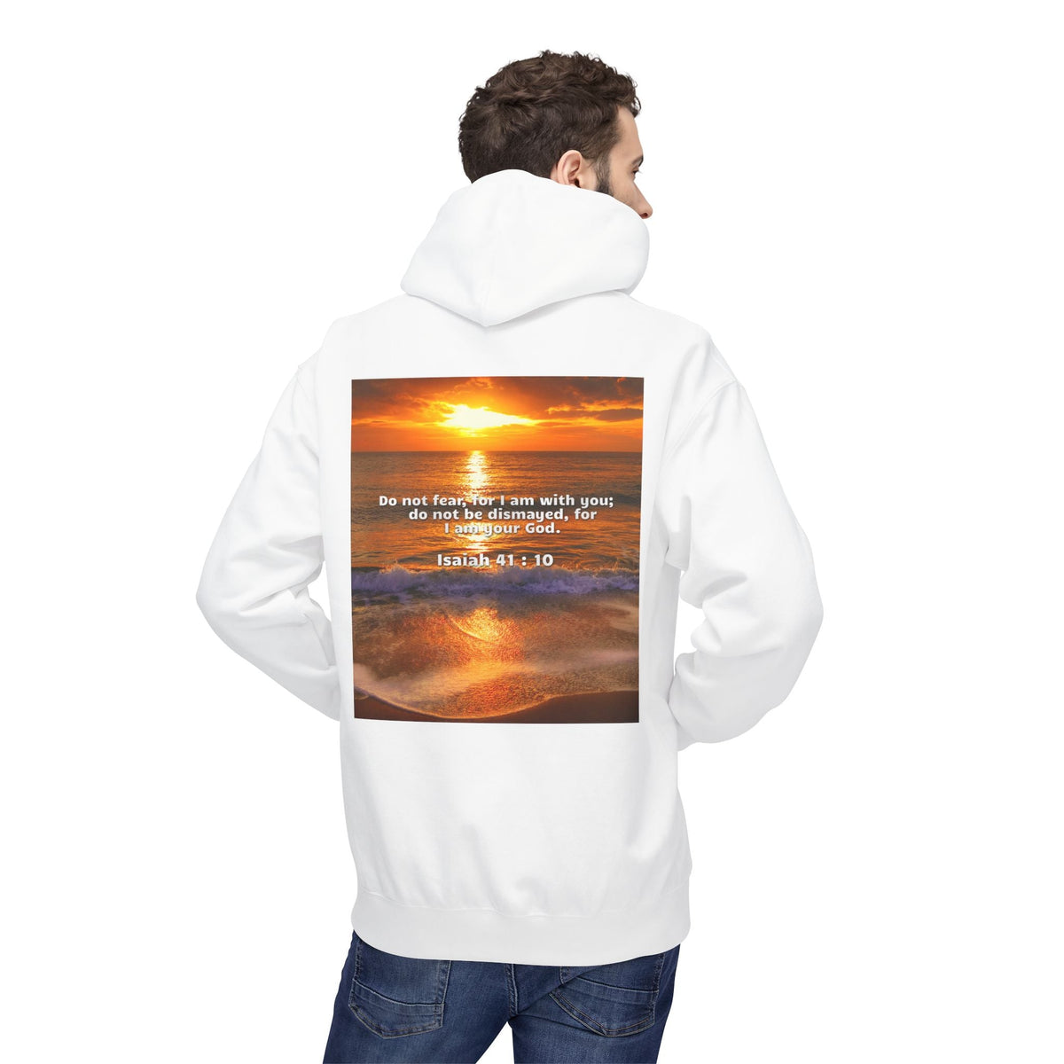 Hoodie - Isaiah 41:10 Bible Verse Religious Design Printify